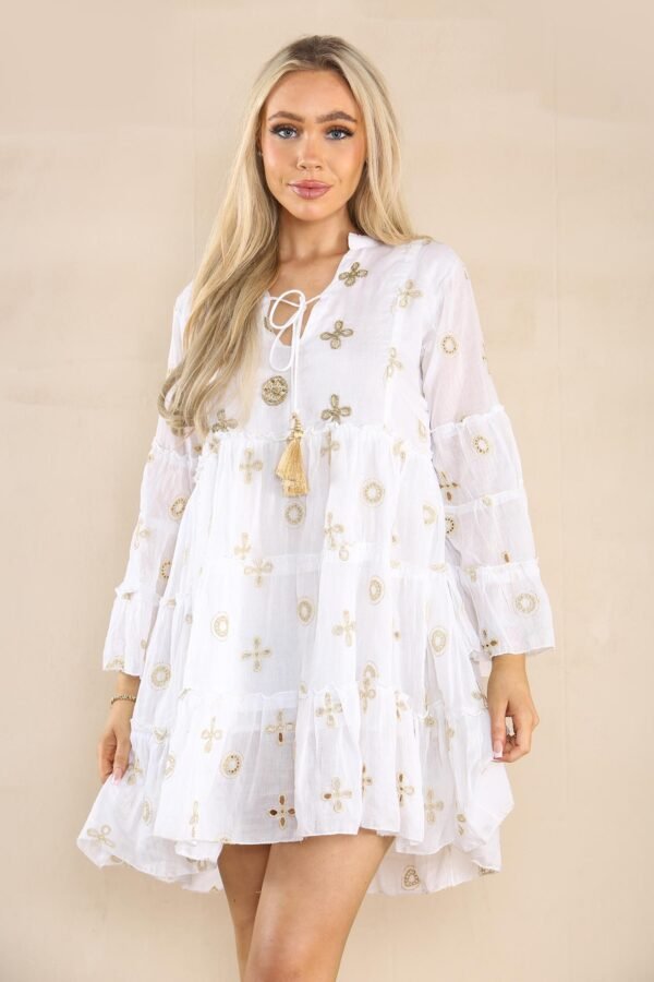 Tunique / robe courte à broderie