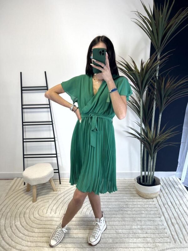 Robe courte plissée – Image 2