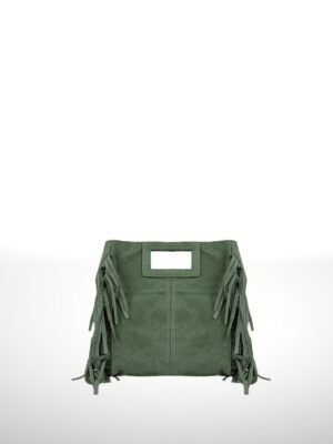 Sac bandoulière à franges en cuir