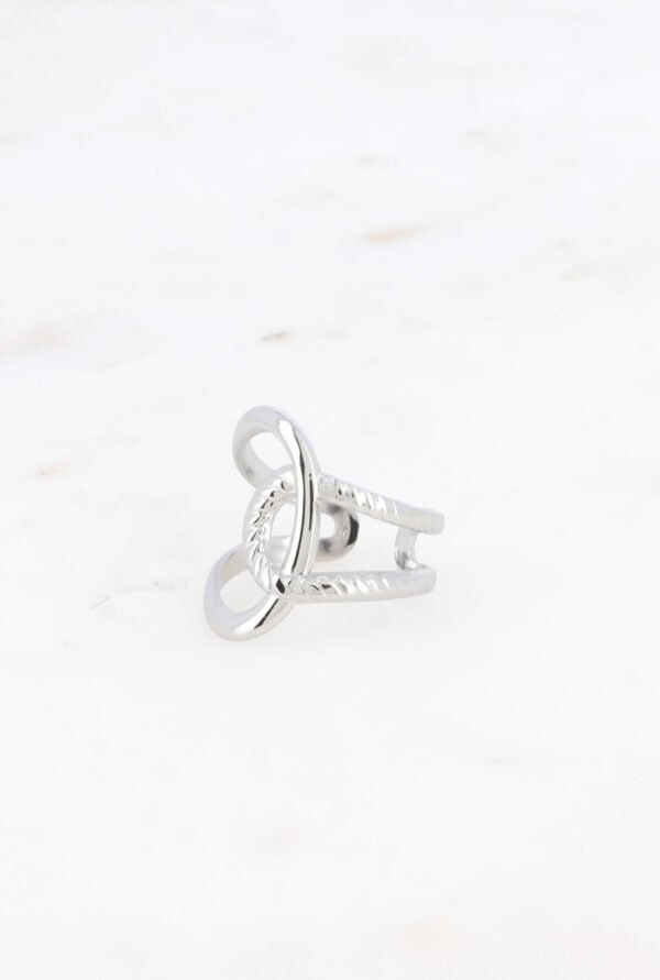 Bague Keïra mix - anneau lisse et torsadée – Image 2