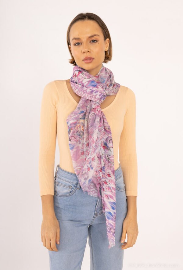 Foulard imprimé fleurs