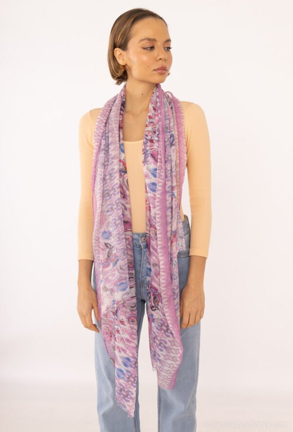 Foulard imprimé fleurs – Image 3
