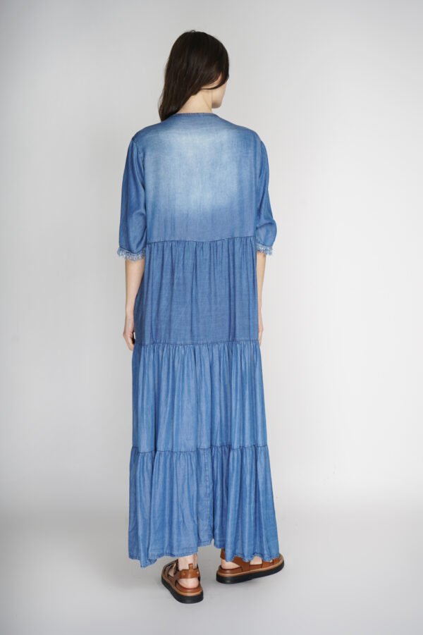 Robe longue en jean délavé – Image 6