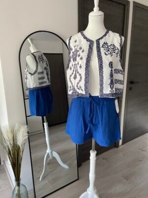 Gilet sans manches imprimé arabesque
