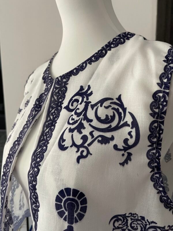 Gilet sans manches imprimé arabesque – Image 3