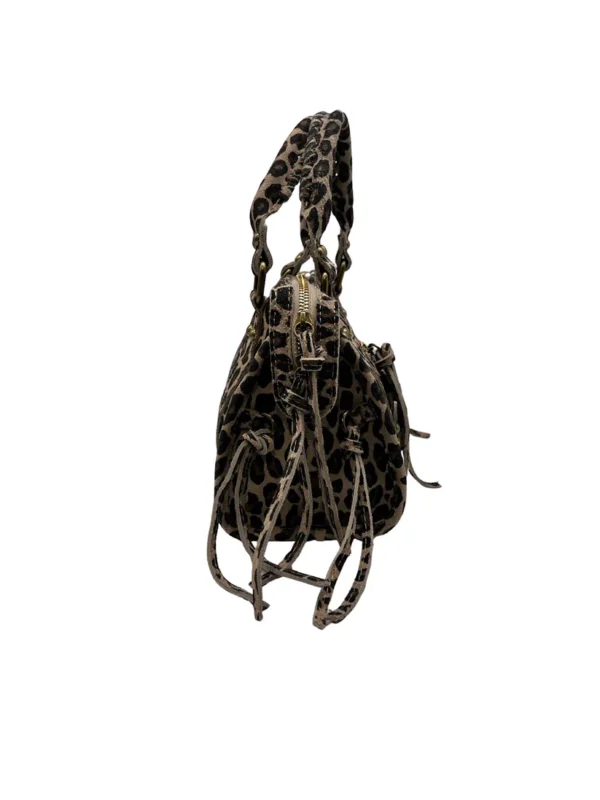 Sac à main en cuir suédé léopard smallp – Image 3