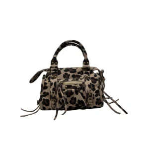 Sac à main en cuir suédé léopard smallg