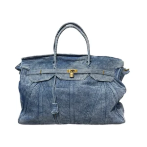 Sac cabas extra large en jean bleu