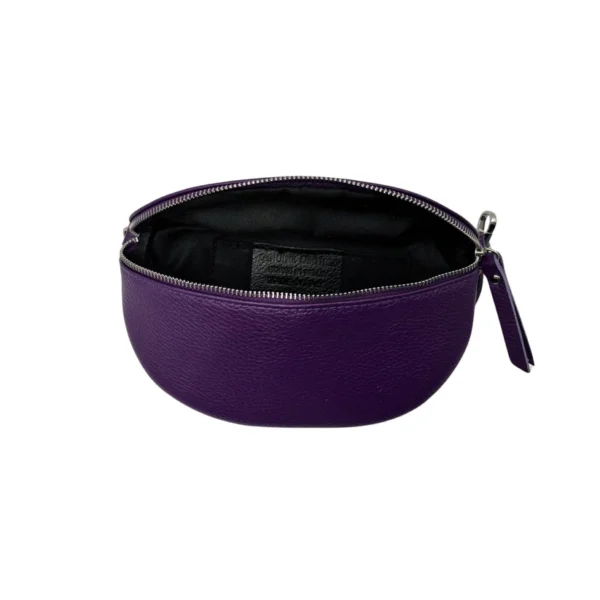 Sac banane en cuir grainé 22cm – Image 4