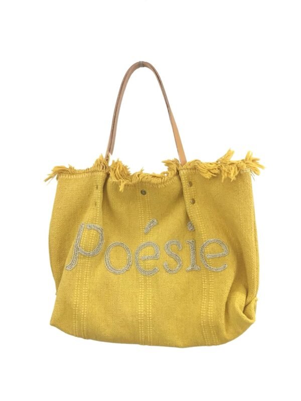 Sac bohème « Poésie » jaune – Image 2