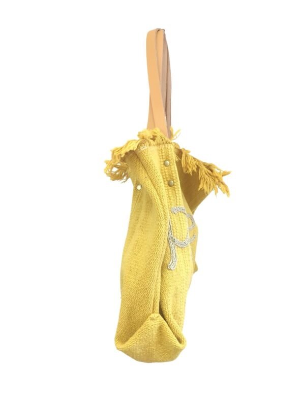 Sac bohème « Poésie » jaune – Image 4